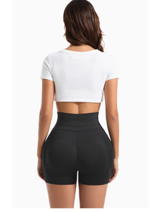 Taille haute femmes corps façonnage pantalon réglable grande taille détachable éponge coussin BBL mince hanche levage Baggy bout à bout levage Storts - Product Image 6