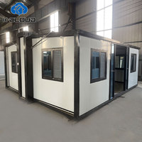 Anti-Sismique 20 Ft 40 Ft Préfabriqué Petite Maison 2 Chambre Portable Pliant Mini Conteneur Extensible Maison Préfabriquée Villa Moderne