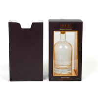 Caja para una Botella de Vino, Fabricada con Materiales Reciclados, Recubierta de Negro, Impresión a Cuatro Colores, Diseño de Lujo, Precio de Fábrica OEM