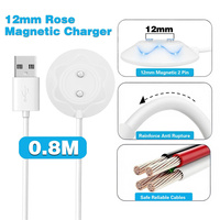 Chargeur magnétique USB pour jouets sexuels Rose Toys, base de recharge pour vibromasseur Rose, câble de charge magnétique vertical de 12 mm