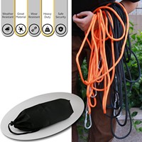 Corde d'escalade statique en polyester 8 mm, usage universel intensif toutes saisons, poids personnalisable, pour escalade en plein air et arboriculture 1-2