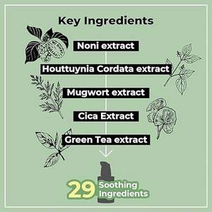 เซรั่มบำรุงผิวสูตรอ่อนโยนเบอร์ 7 สีเขียว - เซรั่มบำรุงผิวหน้าสำหรับผิวแพ้ง่าย ผสมใบบัวบกและชาเขียว ช่วยลดรอยแดง - Product Image 5