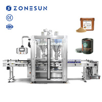 Machine de remplissage et de pesage automatique à double tête ZONESUN ZS-FM6A pour poudre d'assaisonnement et poudre de protéines sèches
