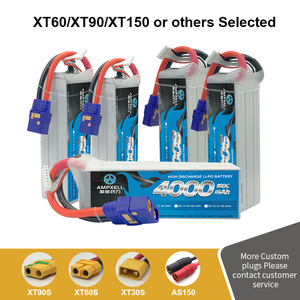 Batería de Polímero de Litio para Dron RC, 6000 mAh, 3S 5S 6S XT60 150C, AMX-600011A-HPD, Venta Caliente de Fábrica - Product Image 2