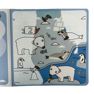 Có thể đảo ngược gặp phải màu nước thay đổi hình ảnh Sách tái sử dụng nước nhạy cảm Dán Nước nhạy cảm thẻ cho trẻ em - Product Image 5