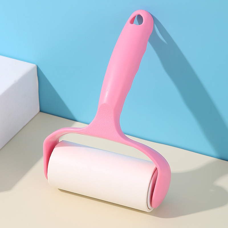 Rollo de papel higiénico con mango rojo rosa, 45 hojas rasgadas