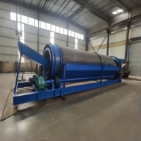 Mesin Trommel Saringan Drum PENGPAI 30t/h Kekakuan Tinggi untuk Pemisahan Pasir, Kerikil, dan Tanah