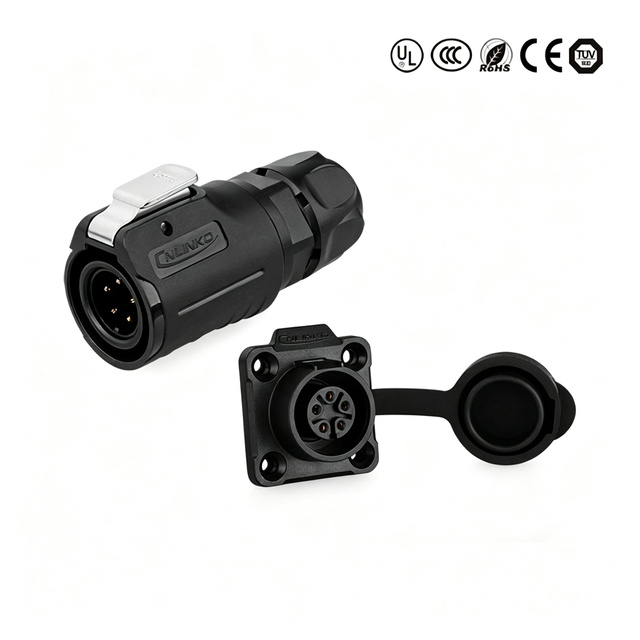 For Cnlinko LP16 M16 Waterproof Connector 5 7 8 9 Pin PBT Plastic Aviation Plug Socket IP67 10A for Outdoor LED Signal