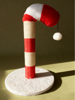 Arbre à chat interactif en sisal durable en forme de patte de chat et de canne à sucre pour chatons et chats adultes – Divertissement de Noël
