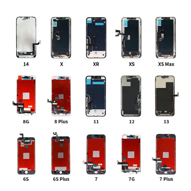 Good Quality Cheap LCD for iPhone SE 5 6 7 8 Plus 11 12 Mini 13 14 Pro Max X Xr Xs Max Accessories Screen Replacement Display