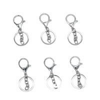YIWANG Grossiste Porte-clés en Métal, Mousqueton, Anneaux de Porte-clés, Pendentifs pour Fabrication de Bijoux DIY, Accessoires Cadeaux, Porte-clés Trois Pièces