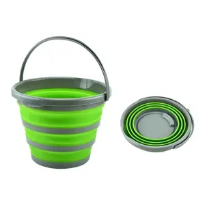 10l/5l Opvouwbare Plastic Emmer Opvouwbare Ronde Kuip Voor Huisreiniging Ruimtebesparende Buitenwaterpot Voor Tuin Of Kamperen