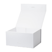 Boîte cadeau personnalisée avec logo de marque XF, en promotion, avec ruban et aimant carré, emballage cadeau en papier biodégradable pour coffrets cadeaux