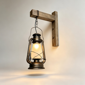 Rustic Farmhouse <b>Wall</b> Lamp Vintage Hanging Lantern <b>Sconce</b> Warm <b>Light</b> Indoor Outdoor Decorative Lighting - Product Image 1