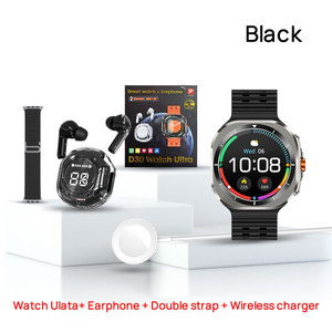 Vente flash : Étui pour montre intelligente à double bracelet rond et carré, montre intelligente D30, montre de sport ultra avec écouteurs PK <span class=keywords><strong>W7</strong></span> Z7 - Product Image 4
