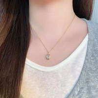 Pendentif unisexe en or jaune 18 carats avec diamant rose de laboratoire, couleur fantaisie, taille ovale, forme œuf de pigeon, minimaliste, doux, polyvalent, certifié IGI