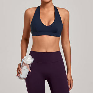 Soutien-gorge de sport respirant PASUXI à col halter sexy, <span class=keywords><strong>haut</strong></span> de gamme pour le yoga, débardeur sans dos, rembourré, logo frontal, pour femmes, salle de sport, fitness, entraînement - Product Image 6