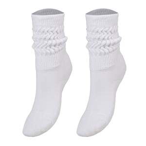 Calcetines holgados Db Kids hasta la rodilla de algodón blanco de 3 a 5 años para mujer, uso diario, estilo otoñal - Product Image 4