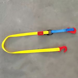 Crochets plats en polyester Attaches à cliquet à l'intérieur des sangles <span class=keywords><strong>d</strong></span>'<span class=keywords><strong>arrimage</strong></span> des fourgonnettes ou des conteneurs pour remorque de bateau - Product Image 3
