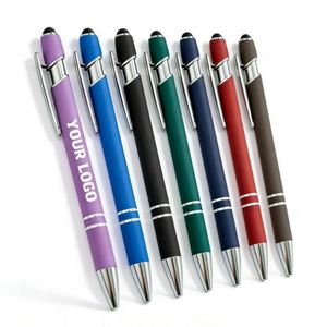 Wholesale Promo Business Gift Ballpoint <b>Pen</b> Metal <b>Pen</b> With Stylus for Touch Screens 2 in 1 Custom Logo Stylus Ballpoint <b>Pen</b> - Product Image 1