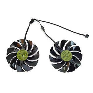 NOUVEAU 88MM 4PIN T129215SU PLD09210S12HH <span class=keywords><strong>RTX</strong></span> 2060 GPU Fan Pour Gigabyte <span class=keywords><strong>RTX</strong></span> 2060 GTX 1660 1070 1060 <span class=keywords><strong>1050</strong></span> Carte graphique ventilateur de refroidissement - Product Image 3