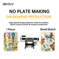Étiquette de produit, résistante à l'usure et lavable, imprimante UVDTF 60 cm CMYKWV.
