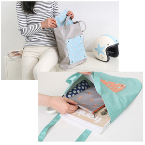 Bán Chạy Nhất Giá Rẻ Tái Sử Dụng Polyester Quần Áo Lưu Trữ Tote Có Thể Gập Lại Gấp Túi Mua Sắm - Product Image 5