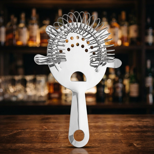 Premium Stainless Steel Cocktail Shaker Set Sterling Silver Handle Eco-Friendly Durable <b>Bar</b> <b>Tool</b> for Filtering Ice Mixing Drinks - Product Image 3