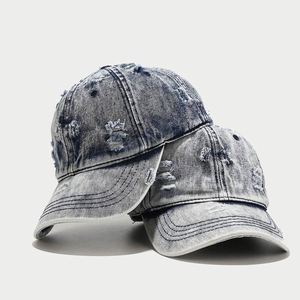 Fashion Unique Direct Factory Low Moq High Quality Vintage Distressed Vintage Baseball <b>Cap</b> <b>Plain</b> Denim Baseball <b>Cap</b> - Product Image 1