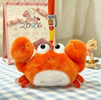 Porte-clés en peluche d'animaux marins mignons - Tortue, pieuvre, baleine, étoile - 10 cm - Polyester, coton PP rembourré - Cadeau pour enfants