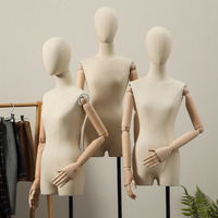 Mannequin Buste Femme Demi-Corps Réglable pour Affichage de Vêtements en Gros