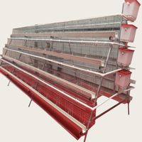 Cage à poulets portable de type A, cage à étages en métal durable, anti-rouille, pour petites et grandes exploitations agricoles
