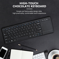 Gunting nirkabel 2.4G paten Keyboard membran optik Multi bahasa IOS Inggris Bahasa Perancis Rusia Korea Keyboard Portugis Jepang