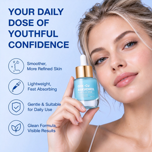 GHK Cu Bakuchiol Facial Serum With Copper Tripeptide 1 Sodium Hyaluronate Hydrating Nourish <b>Skin</b> Improve <b>Skin</b> Radiance - Product Image 4