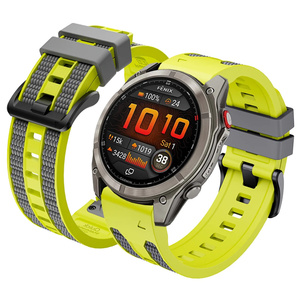 Bracelet sport en silicone Quick Fit 22 mm 26 mm pour montre connectée <span class=keywords><strong>Garmin</strong></span> Fenix 8, Tactix 8, Quatix 8, Forerunner 970, Instinct <span class=keywords><strong>3</strong></span> - Product Image 5