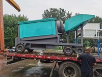 Installation mobile de lavage d'or à tambour vibrant avec crible pour l'extraction aurifère