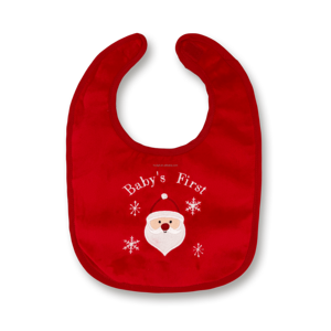 مريلة أطفال مطرزة بتصميم دب الكريسماس الكرتوني قابلة للتخصيص من المصنع، منشفة لعاب للأطفال حديثي الولادة، زينة للأطفال من البوليستر المتين - Product Image 4