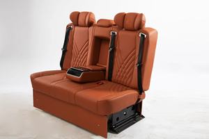 Sièges de voiture modifiés en cuir aéronautique multifonctionnels personnalisés OEM, avec conversion en lit inclinable – Vente chaude - Product Image 2