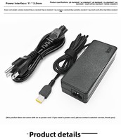 Adaptateur de chargeur pour ordinateur portable Lenovo 90W 20V4.5A, remplacement pour ThinkPad série T, avec protection contre les surintensités/surtensions