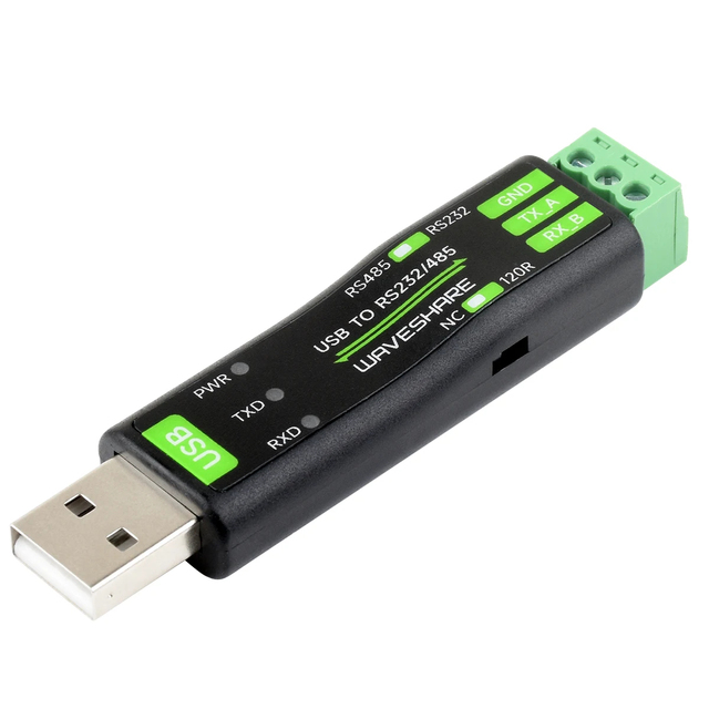 Waveshare USB RS232/485 Serial Converter Onboard Original FT232RNL Chip 5V Multi-OS Compatible A628