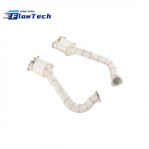 Sistema de escape de alto rendimiento con downpipe para Porsche 718 GT4 GTS Spyder 4.0L, acero inoxidable 304, ajuste directo, Euro 5, 200 celdas - Product Image 1