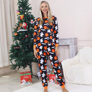 Nouvel Arrivage Prêt à Expédier Grands Stocks Haute Qualité Tenues Assorties pour la Famille Halloween <span class=keywords><strong>Festival</strong></span> Vêtements de Nuit pour la Famille Ensembles de Pyjamas - Product Image 6