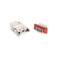 Connecteur électrique aérospatial rectangulaire en cuivre à 9 broches série J14A avec assemblage de câbles