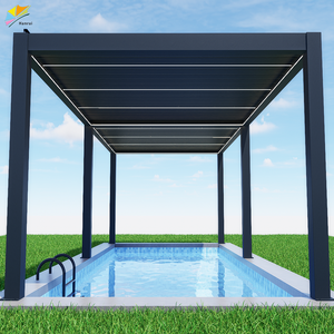 Pergola motorisée en aluminium <span class=keywords><strong>pour</strong></span> l'extérieur, auvent <span class=keywords><strong>pour</strong></span> l'ombre du soleil, <span class=keywords><strong>abri</strong></span> contre la pluie, balcon, <span class=keywords><strong>piscine</strong></span> - Product Image 3
