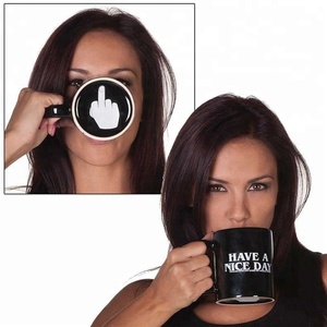 Logo personalizzato all'ingrosso divertente tazze di caffè hanno una bella giornata di ceramica tazze di caffè - Product Image 4
