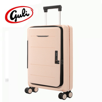Ensemble de bagages rigides extensibles en PP, valise à ouverture frontale pour ordinateur portable avec poignée télescopique large en aluminium pour les voyages d'affaires