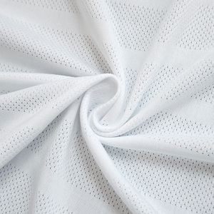 Thiết Kế Mới Bán Buôn Khô Phù Hợp Wicking 100% Polyester Sọc Thô Jacquard Bird Eye Lưới Thể Thao Vải - Product Image 1