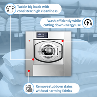 Lave-linge industriel chinois robuste de 50 kg, lave-linge commercial automatique, prix des lave-linges