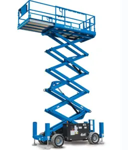 Cheaper hot sale product Used Year 2013 GS-4069 DC Rough Terrain Scissor Lifts, Max Working Height 14.3m Capacity 363kg