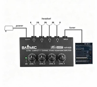 Amplificateur de casque stéréo portable de haute qualité HA400, mini amplificateur de moniteur 4 canaux